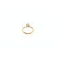 Anel solitario zirconia 4mm
